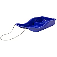 Prosper Plast Trineo de plástico con Cuerda para Tirar de la Nieve- Color Azul